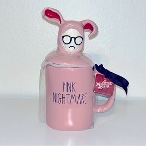 Rae Dunn Pink Nightmare Mug. A christmas story Colab Mug.